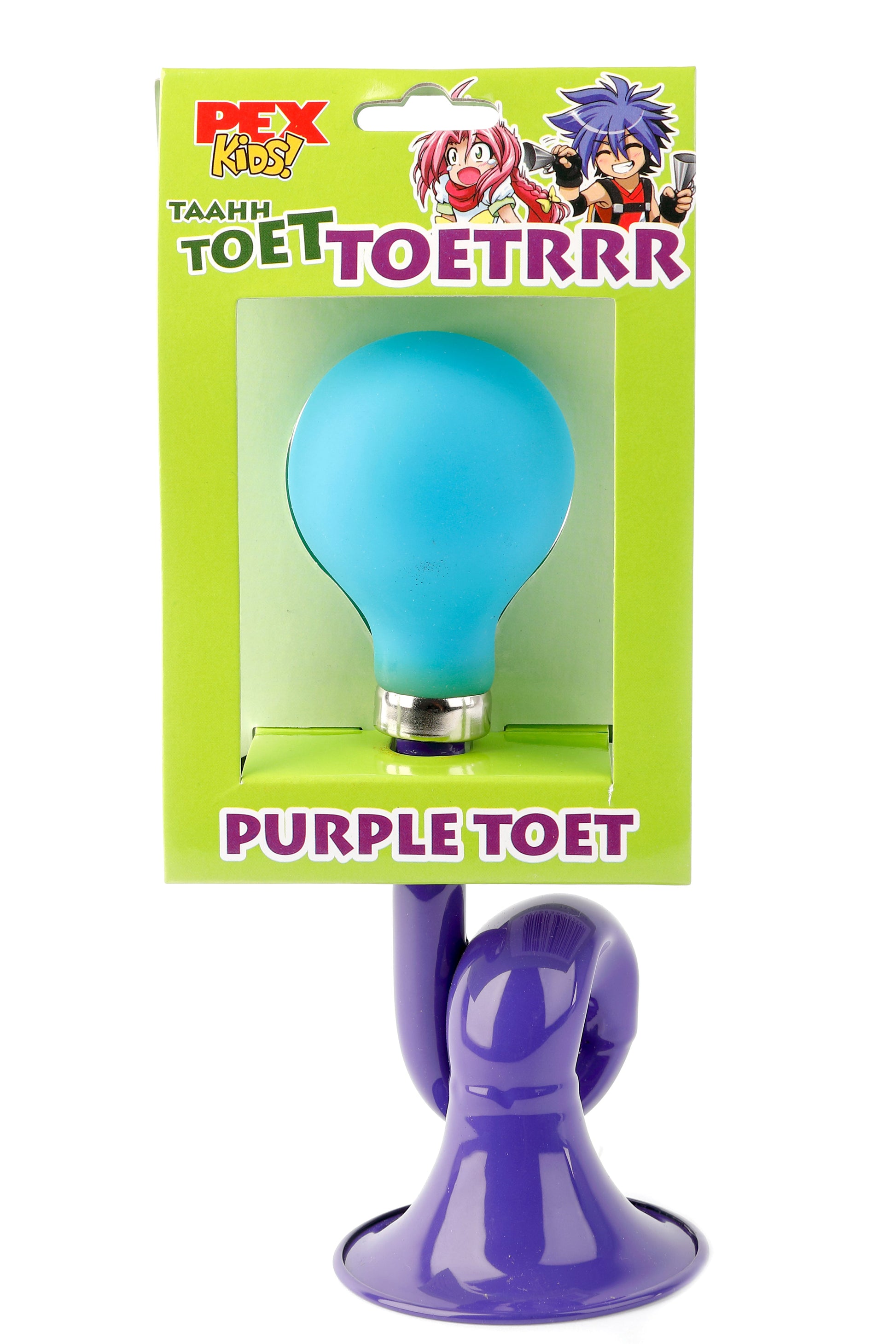 Buzaglo pexkids viola toot post corno in acciaio palla blu