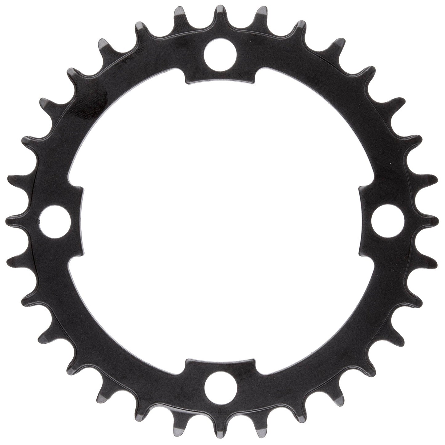 Corona per bici elettrica Samox con cuscinetto in ottone NW 46T BCD 104 mm. 1 2x3 32 e 11 128 acciaio nero