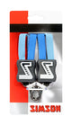 Snelbinder Trio Simson kort met 3 binders - kobalt blauw