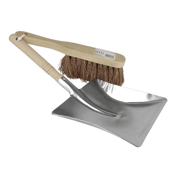 Baten trading company btc line recogedor de metal verde con cepillo de coco