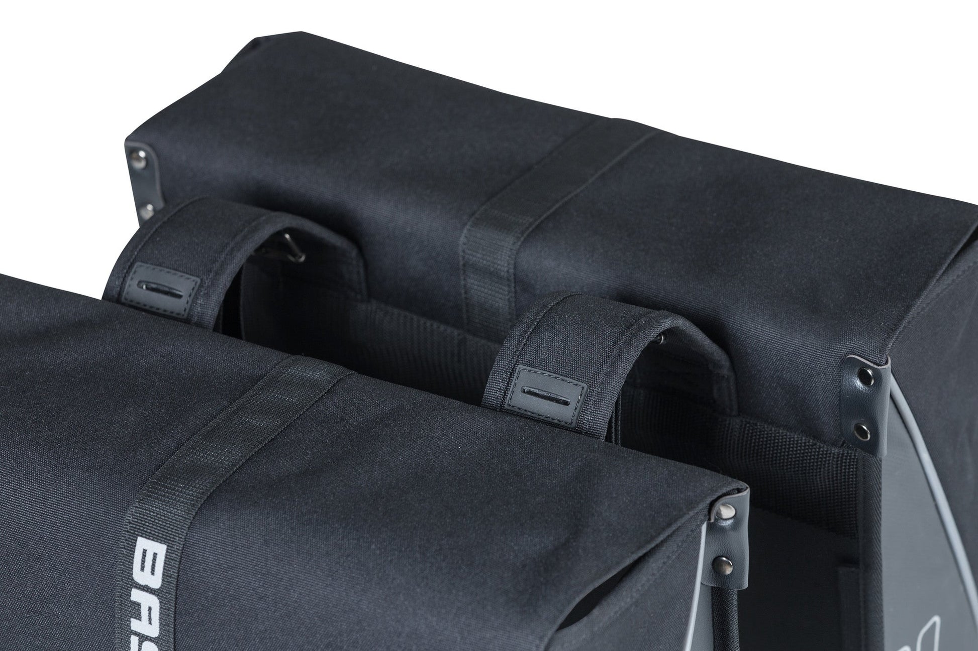 Basil Forte Double Bicycle Borsa, nero nero, acqua -repellente, 35L