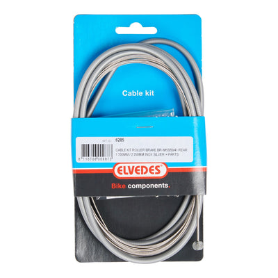 Kit de cable de rollerbrake Elvedes BR -IM85 81 55 45 1700 mm 2250 mm de acero inoxidable - plata (en el mapa)