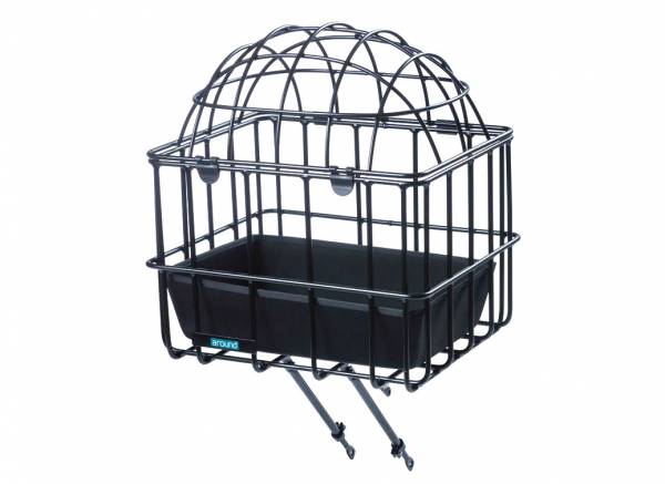 Alrededor de la canasta de animales portador delantero Luna Alu Mat Black