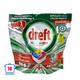 Dreft vaatwastabletten platinum plus all in one anti-matt lemon 16 stuks