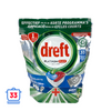 Pastiglie per lavastoviglie Cycplus Drift Platinum Plus All in One per pulire a fondo 33 pezzi