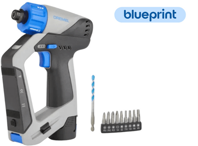 Dremel Blueprint 12V Brushless 3-in-1 Screw-Drill DD12 | 12v 2.0ah battery + quick charger + 9 screw bits - f013dd12ja