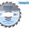 Lama per sega Dremel blueprint wood 6431 per legno | 85mm-2608846431