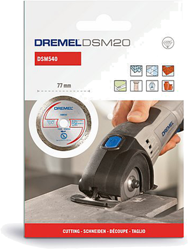 Dremel dsm540 2615s540jb disco da taglio diamantato 77 mm 1 pezzo(i) piastrelle, mattoni, marmo, porcellana, ceramica