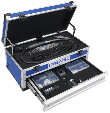 Multiherramienta Dremel 4250js | modelo 4250-6 128 edición platino | incluido 128 accesorios + ez speedclic + mango de detalle + cortador de líneas y círculos - f0134250js