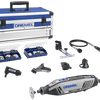 Multiutensile Dremel 4250js | modello 4250-6 128 edizione platino | incl. 128 accessori + ez speedclic + manico particolare + taglierino per linee e cerchi - f0134250js
