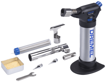 Dremel versaflame 2200jd | modello 2200-5| catalizzatore + 2 punte saldanti + prolunga fiamma - f0132200jd