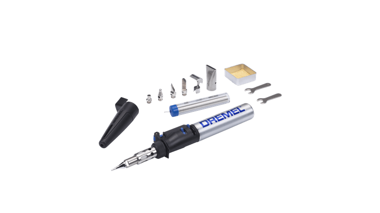 Sistema de herramientas compacto Dremel 2000jd (modelo 2000-7, versatip + punta de soldadura + punta de pirograbado + cuchilla de corte) - f0132000jd