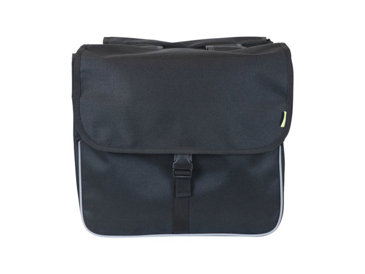 Dresco Basic Shopper Double Bicycle Borse da 26 litri in nylon nero