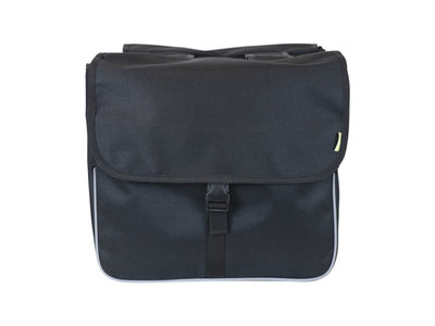 Comprador básico de Dresco Bolsa de bicicleta doble de 26 litros de nylon negro