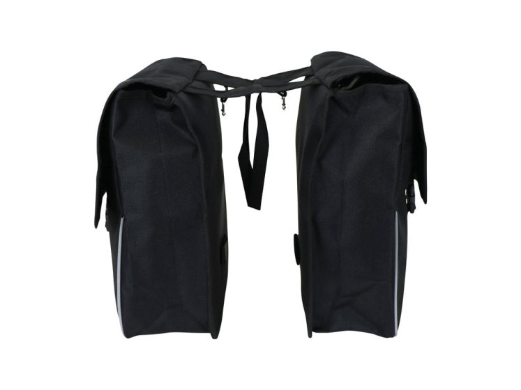 Dresco Basic Shopper Double Bicycle Borse da 26 litri in nylon nero