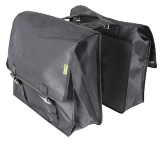 Dresco Super Shopper Double Bicycle Borse da 50 litri in nylon nero