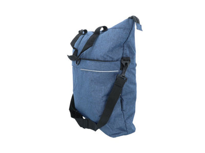 Dresco enkele fietstas en shopper 18 liter blauw