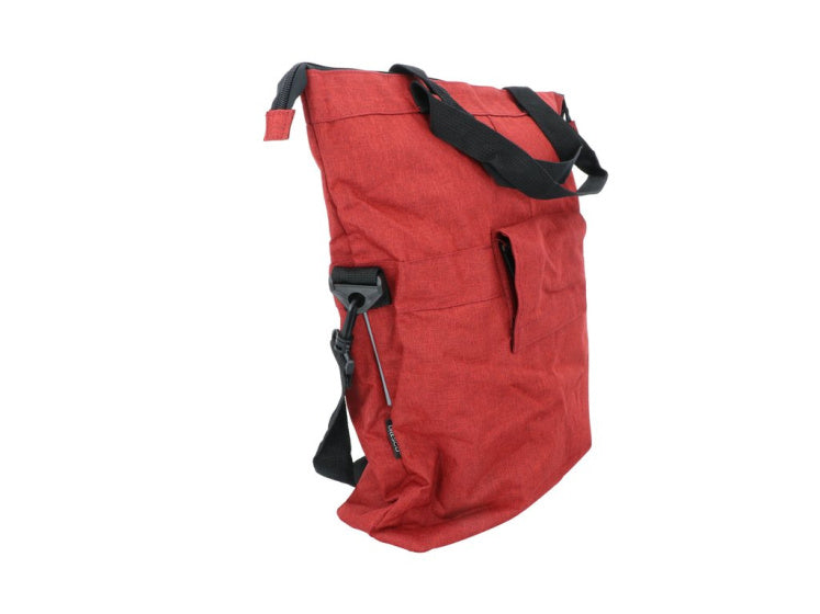 Dresco enkele fietstas en shopper 18 liter rood