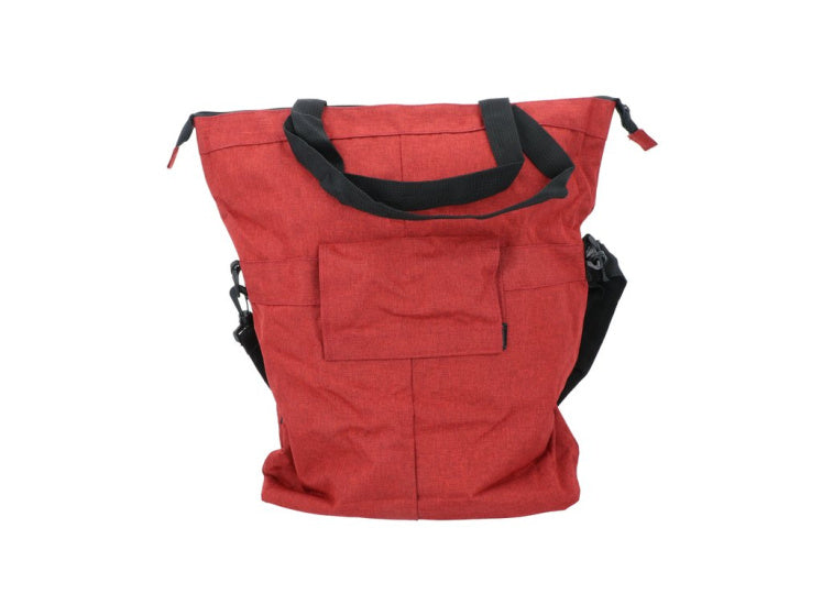 Dresco enkele fietstas en shopper 18 liter rood
