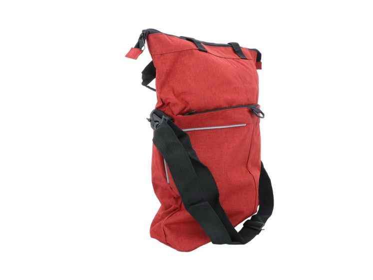 Dresco enkele fietstas en shopper 18 liter rood
