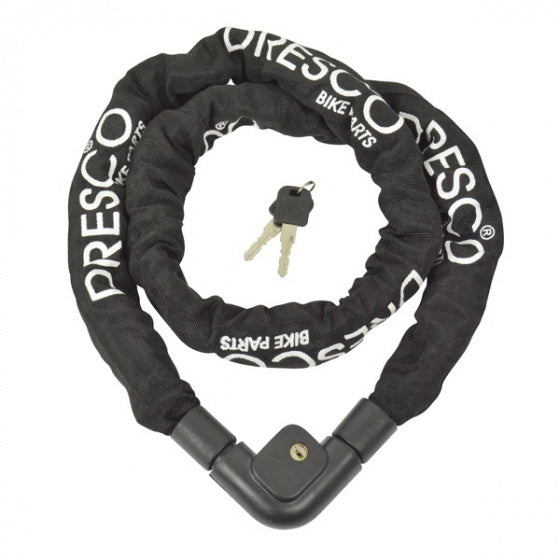 Drescro Chain Lock 150 cm x 10 mm in acciaio poliestere nero