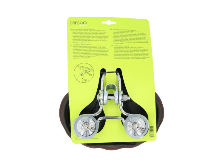 Dresco Urban XL Bicycle Saddle 90 ° Area salotto Brown