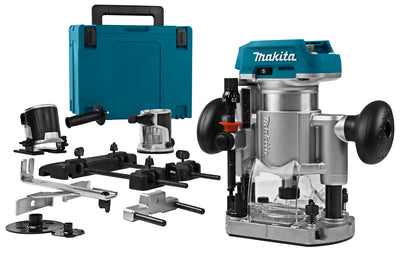 Fresa superior y de borde Makita 18v desnuda