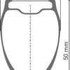 Dt swiss grc 1400 dicut® 50 28 disc front wheel
