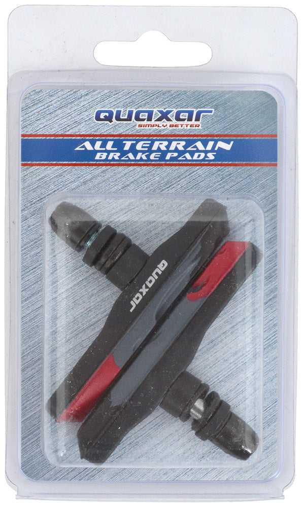 Ganasce freno Quaxar triple v-brake colore 72mm nere