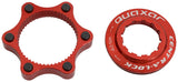 Quaxar cnc centerlock adapter | rot - afbeelding 2