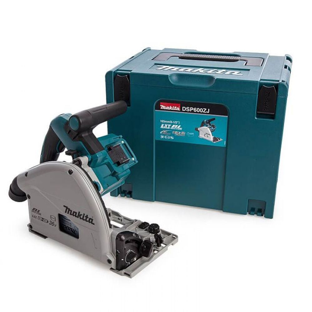 Sierra circular de inmersión inalámbrica Makita 165mm 2x18v desnuda