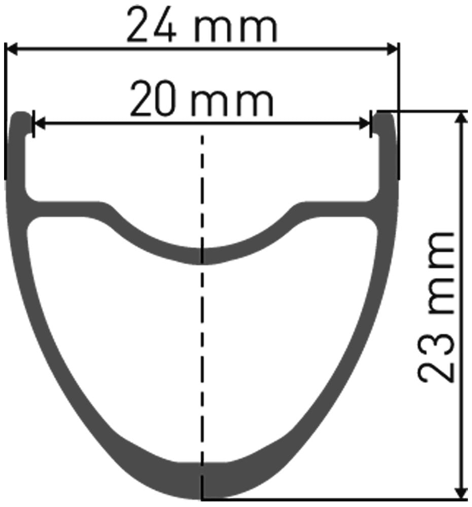 Rueda delantera dt swiss p 1800 spline® 28 23mm