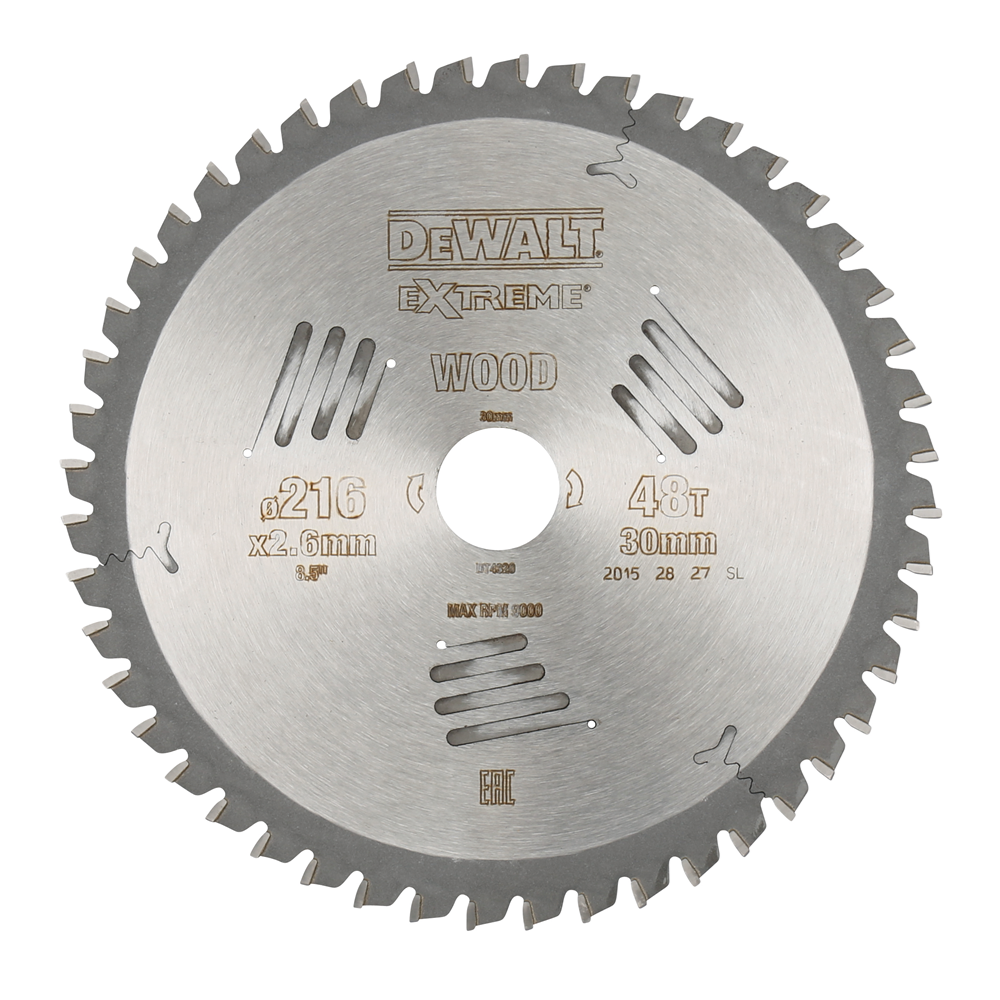 Dewalt accessoires cirkelzaagbl. s40 216x30x48t - dt4320-qz