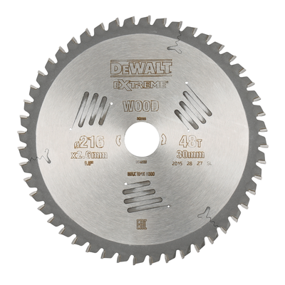 Accessori Dewalt sega circolare. s40 216x30x48t - dt4320-qz