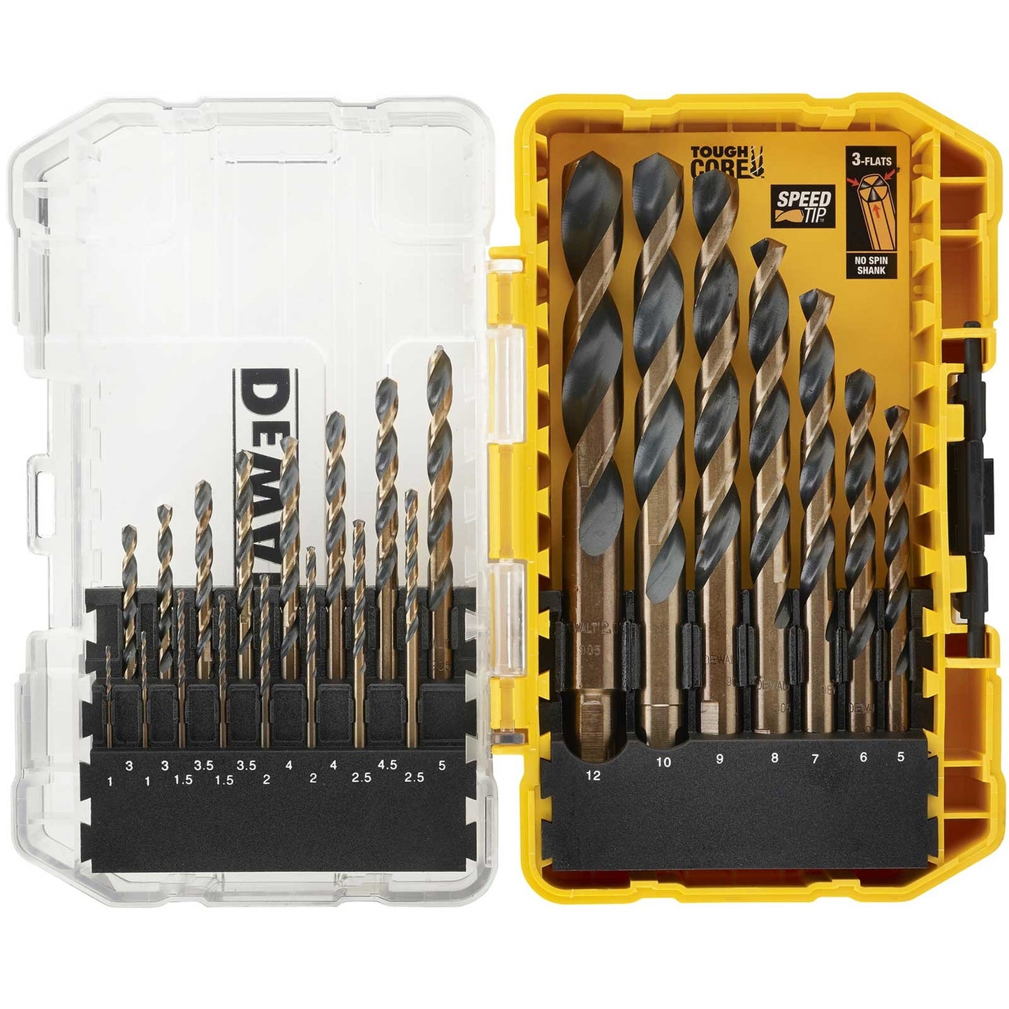 Accessori Dewalt dt70729-qz | Set di punte per metallo HSS-G da 23 pezzi | in custodia rigida - dt70729-qz
