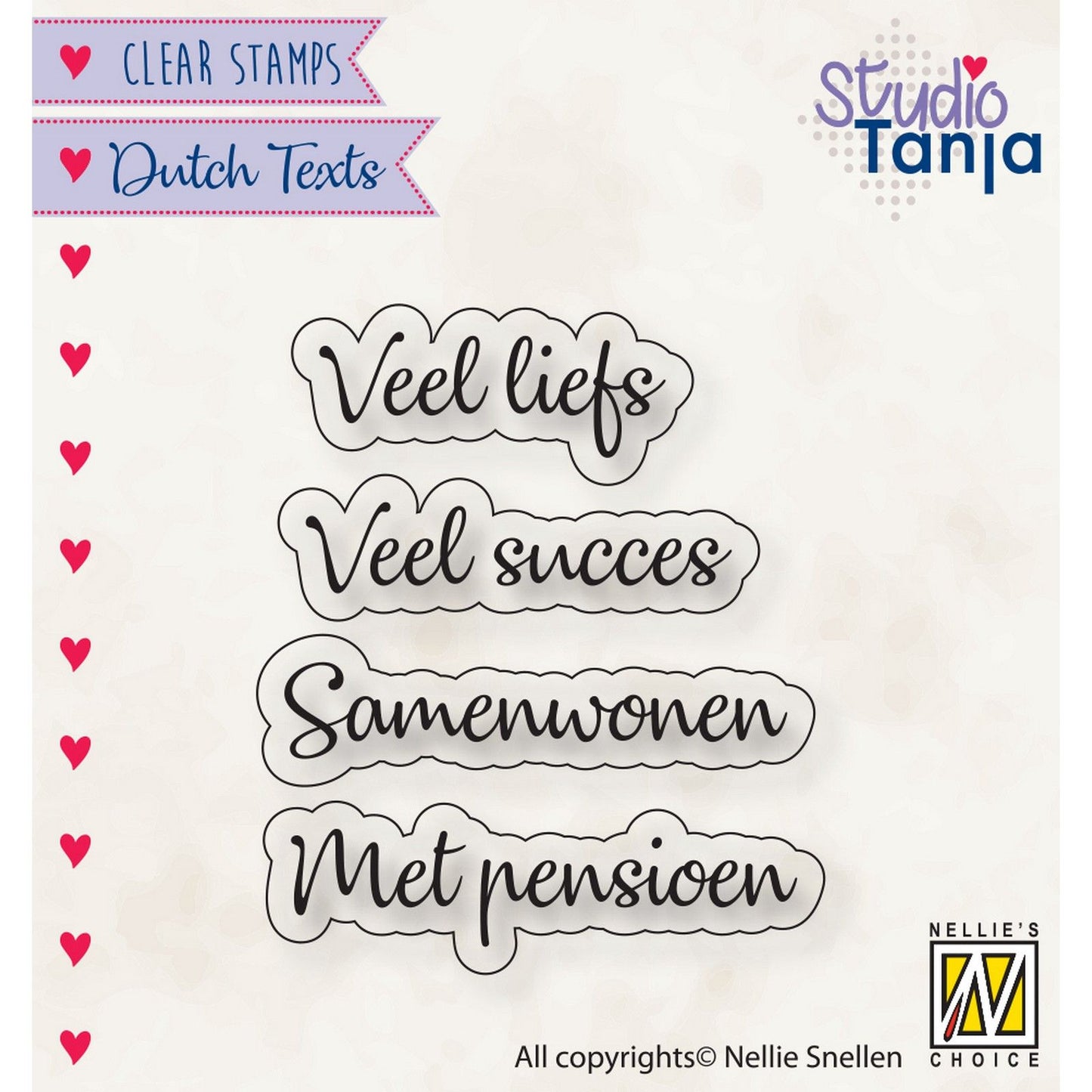La scelta di Nellie • timbro trasparente olandese tanto amore ecc