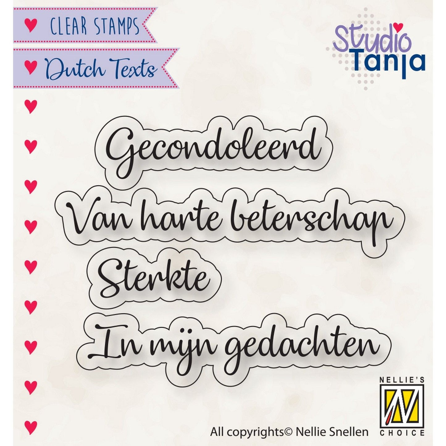 Nellie's choice • clear stempel nederlands gecondoleerd etc