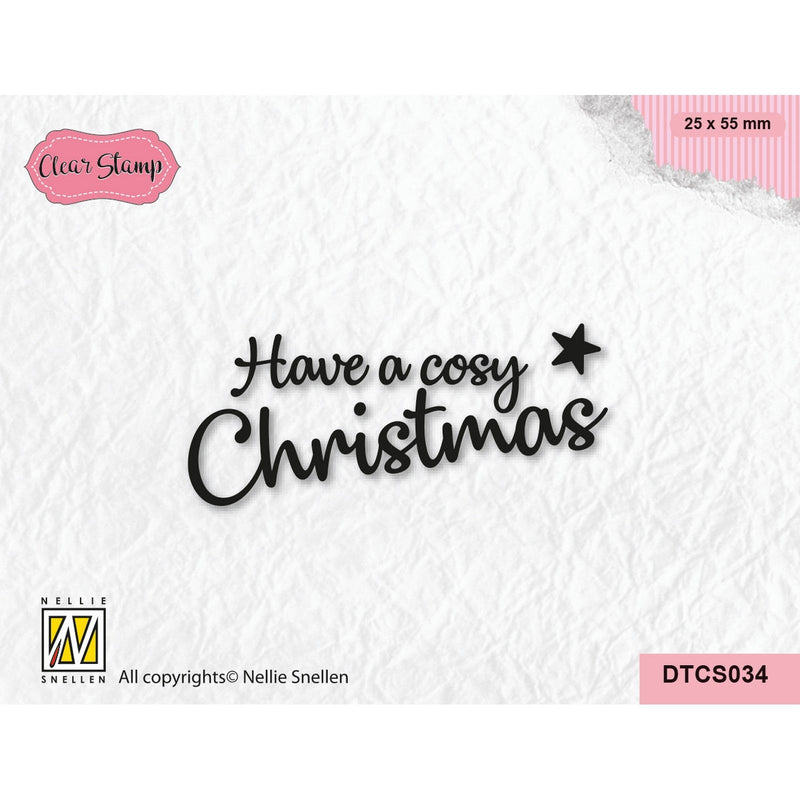 Nellie's choice • tekst clear stempel cosy christmas