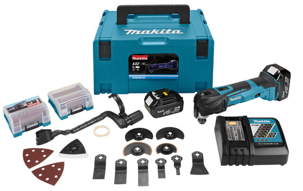 Makita dtm51rtjx3 18v 5.0ah accu multitool met snelspansysteem