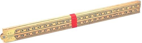Righello pieghevole Memolon 1mt 4 pezzi in legno naturale