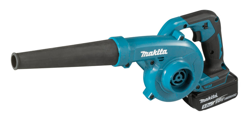 Makita dub185rt | Soffiatore a batteria 18 V, batteria 5,0 Ah (1 pz), caricabatterie rapido, in scatola