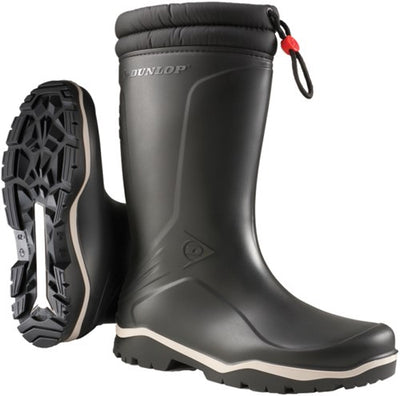 Dunlop k400061 stivale invernale foderato blizzard in pvc nero - taglia 46 - 15.032.076.46