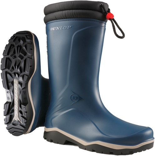 Dunlop k454061 blizzard gevoerde winterlaars pvc blauw - maat 44 - 15.032.075.44