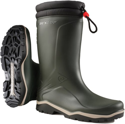Dunlop k486061 stivale invernale foderato blizzard in pvc verde - taglia 46 - 15.032.073.46