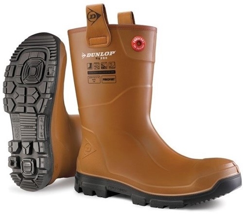 Bota de trabajo Dunlop lj2hr48fl | equipo | forrado | marrón | talla 46 - lj4805460