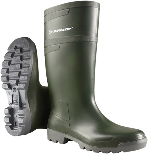 Dunlop w486711 botas hasta la rodilla hobby pvc verde - talla 43 - 15.032.040.43