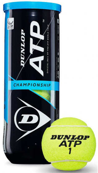 Dunlop Tennisball ATP Championship Rubber Tase Yellow 3 pezzi