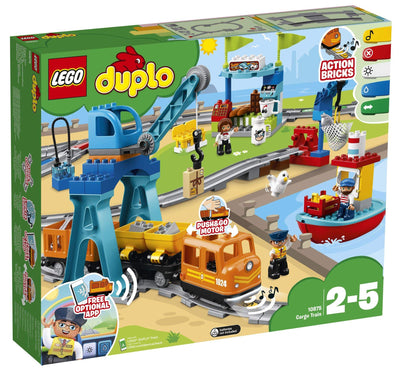 lego duplo 10875 goederentrein met hijskraan en haven