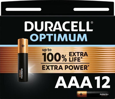 Duracell optimum 200% batterij aaa blister(12) - 3014014