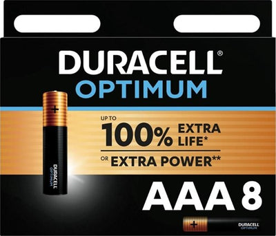 Blister Duracell Optimal 200% batteria aaa (8) - 3014012